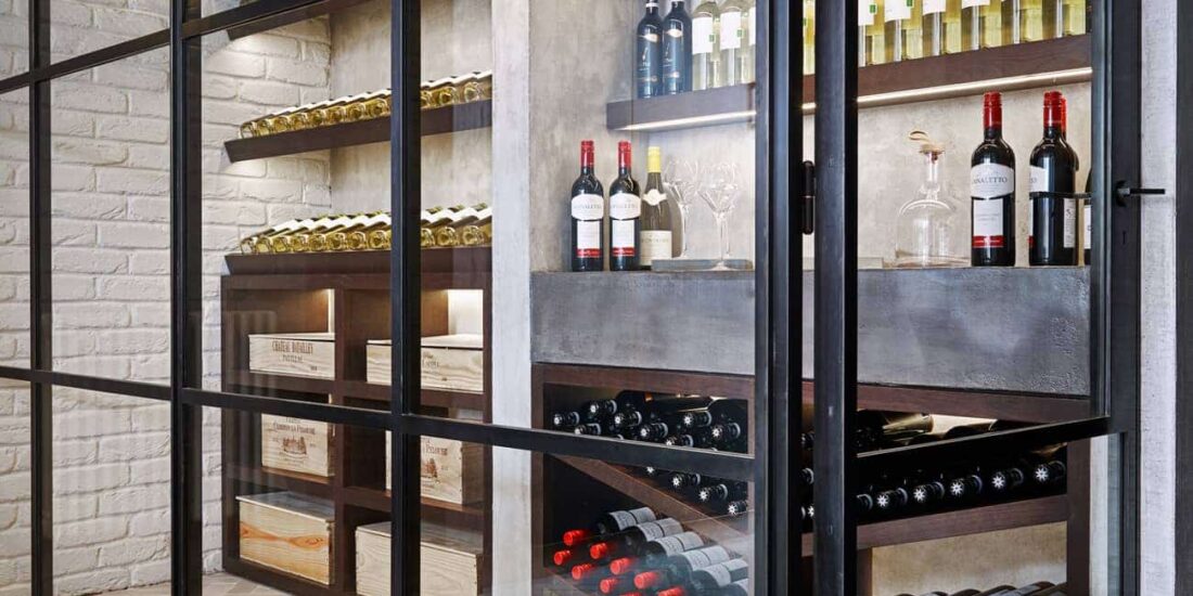 Kitchen wine cellar concept