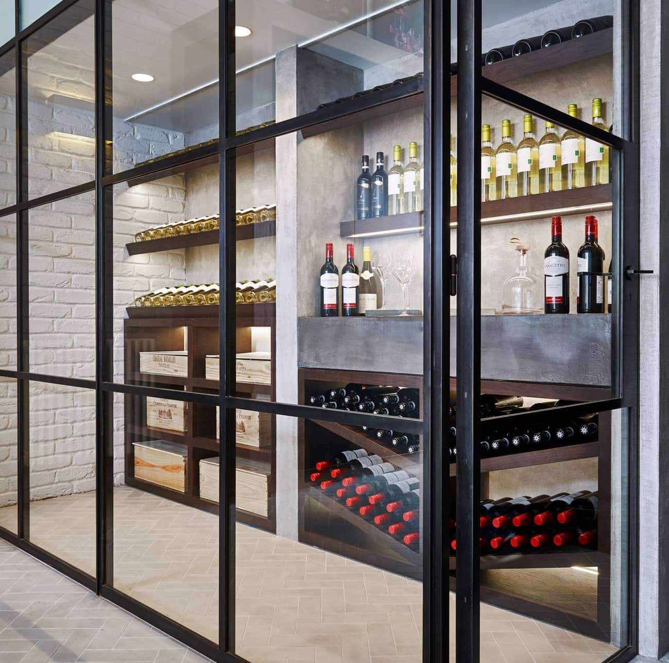 Kitchen wine cellar concept